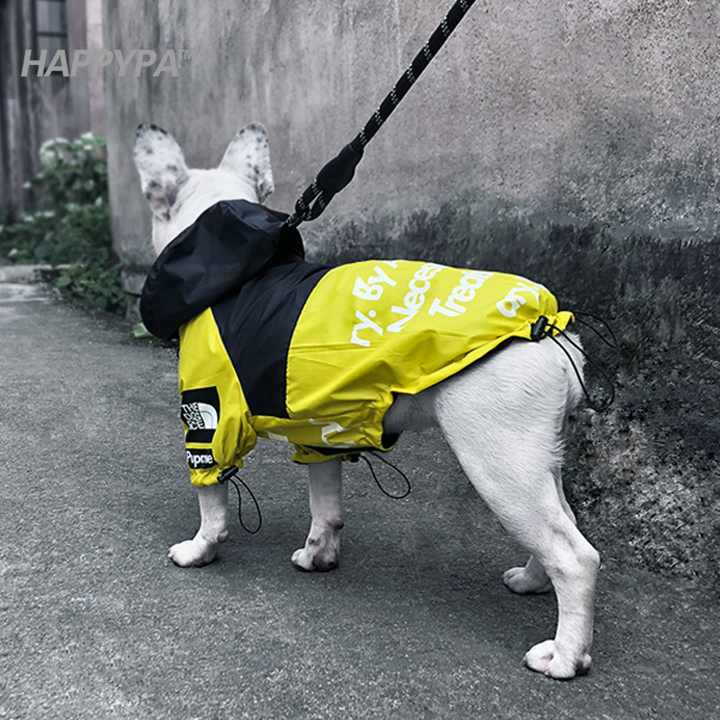 Happypa pet clothes spring and autumn waterproof clothes tide brand coat Teddy French fighting small and medium dogs and dogs jacket