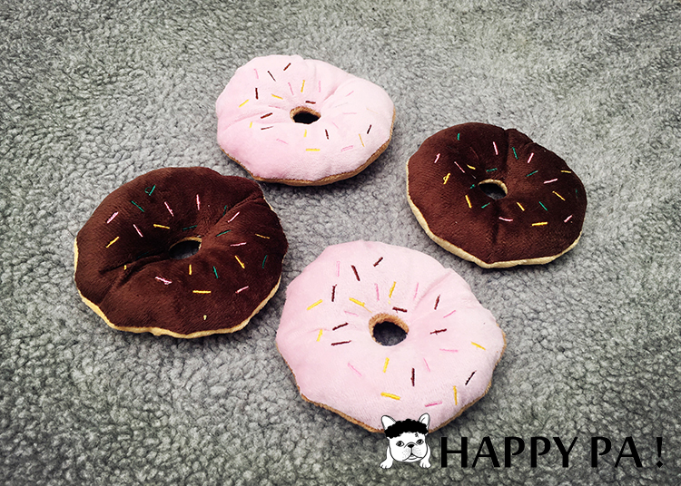 HPS vật nuôi cung cấp luật Teddy chó mèo đồ chơi hình nón donut đồ chơi âm thanh sang trọng đồ chơi cho mèo tự chơi