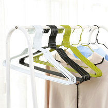 Add coarse clothes hanger Adult clothes Clothing Clothes Hangers Hook Girls Dorm Metal Immersion Plastic Hanging Clothes Brace 