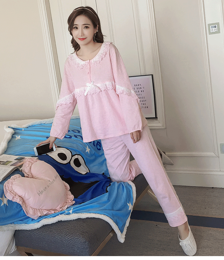 Pyjama pour femme MA FUN en Coton à manches longues - Ref 2987716 Image 23