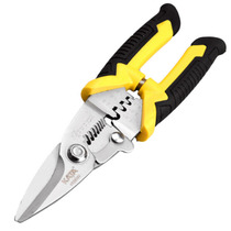 Kai Da 8 inch stainless steel multifunction peeling wire pliers cut wire crimping pliers trunking iron wire iron wire cut KT28102