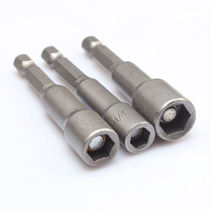 Chiyuan strong magnetic wind batch sleeve head Electric drill sleeve Imperial non-standard sleeve head screwdriver head 1 4 5 16 3 8