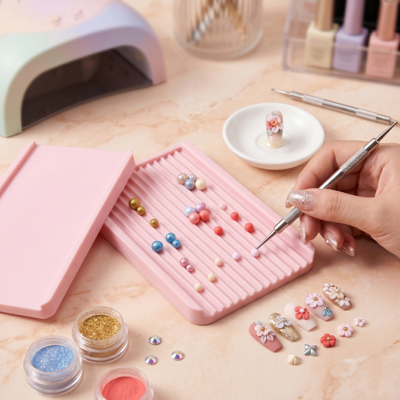 Handmade DIY Carving Tools Double-Sided Soft Clay Ball Mold Clay Rounding Auxiliary Tool Nail Art Earrings Beads