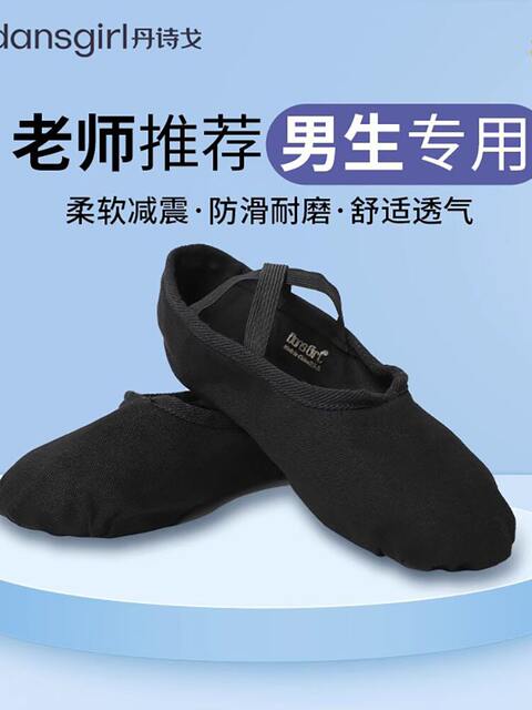Danshige Dance Shoes with Soft Soles for Practice, Boys and Adults, Classical Style Dance Shoes, Ballet Shoes