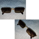 Брендовые ретро модные трендовые солнцезащитные очки в стиле хип-хоп подходит для мужчин и женщин на солнечной энергии, европейский стиль, градиент