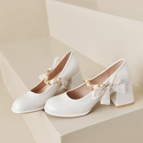 Высокие туфли с бантиком, коллекция 2023