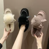 Универсальные удерживающие тепло милые зимние туфли на плоской подошве для отдыха, модные короткие сапоги, 2020 года