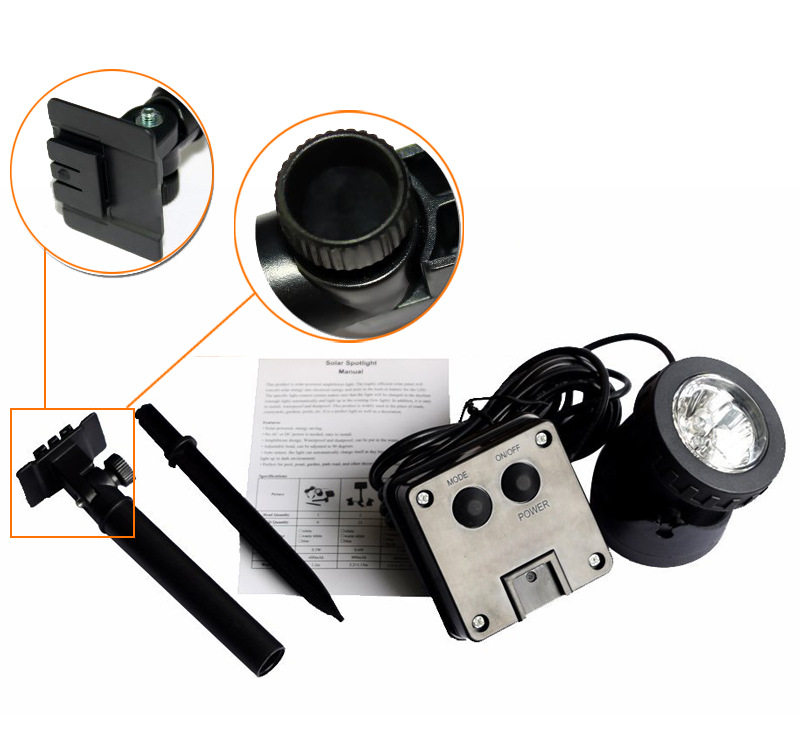 Solar underwater projection lamp 6 LED lamps] Solar LED lighting
