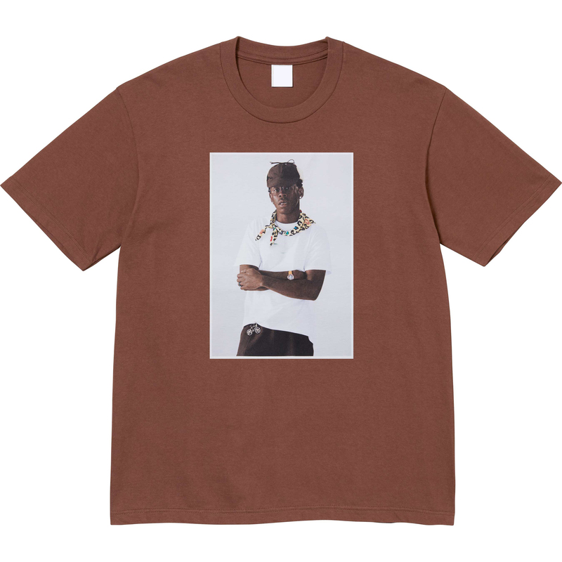 24Fw Tyler the Creator Tee Tyler Portrait Photo Print Short-Sleeved T-Shirt for Men and Women as a Base Layer