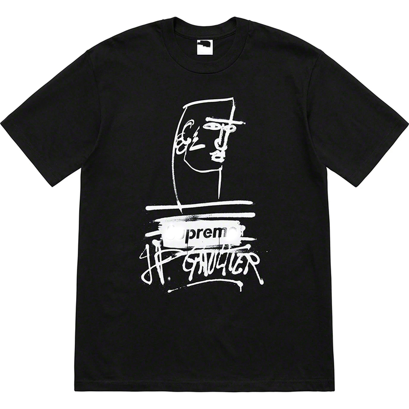 19Ss Jean Paul Gaultier Joint Graffiti Printed Cotton Short-Sleeved Men's and Women's T-Shirt Couple Style Base 19Ss Jean Paul Gaultier Joint Graffiti Printed Cotton Short-Sleeved Men's and Women's T-Shirt Couple Style Base