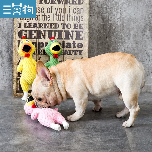 Кричащая курица, игрушка, издает звуки, можно грызть, антистресс, домашний питомец