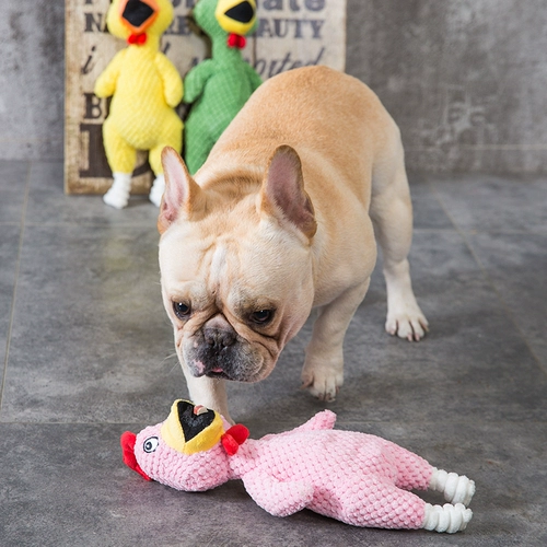 Кричащая курица, игрушка, издает звуки, можно грызть, антистресс, домашний питомец