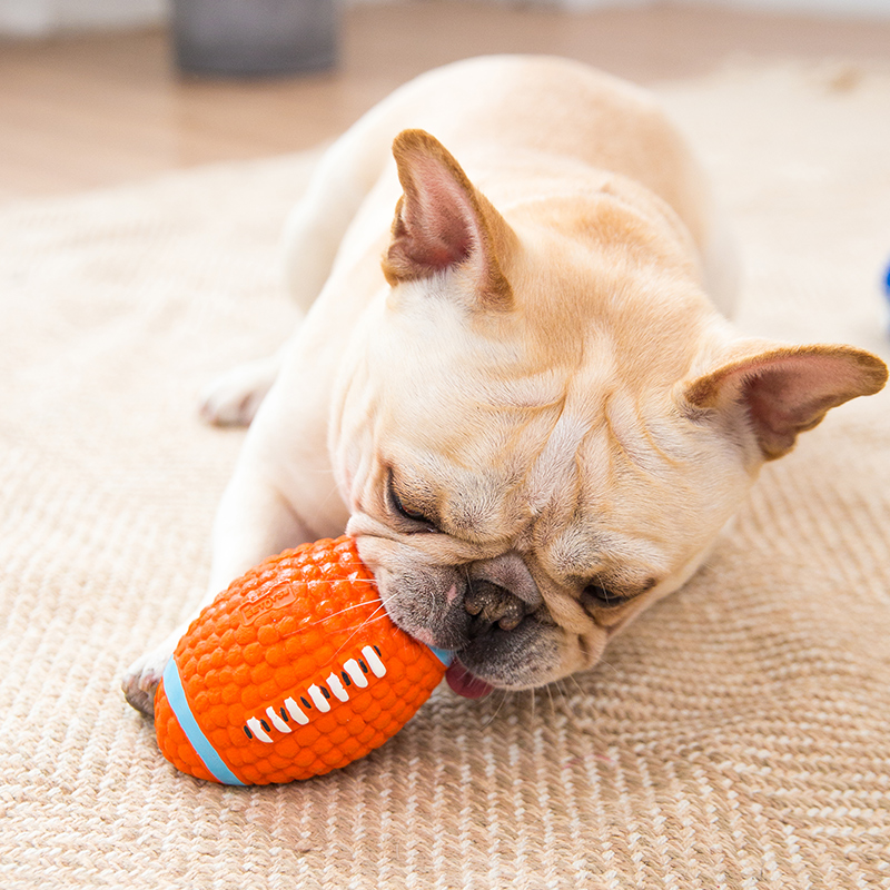 French fighting dog toy bulldog voice toy ball pug molar bite-resistant puppy relieve boredom artifact pet supplies
