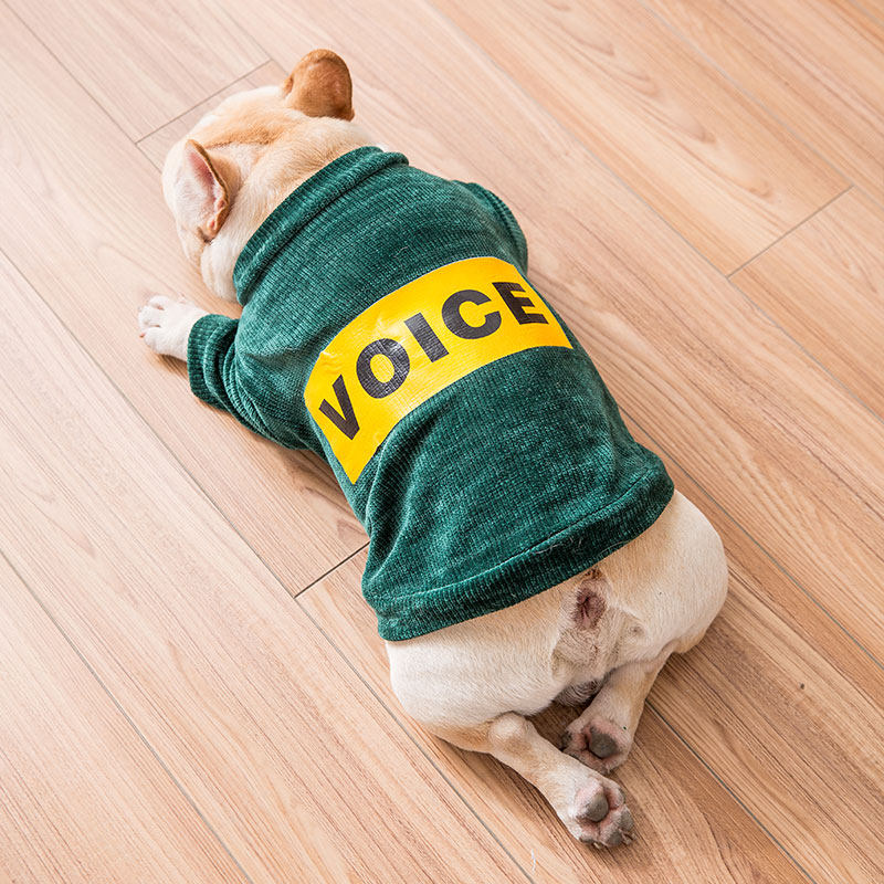 French Fighting Sweater Knitting Spring and Autumn Comfortable Pet Dog Clothes Pug Dog Bulldog Bottoming Shirt Spring Spring and Autumn