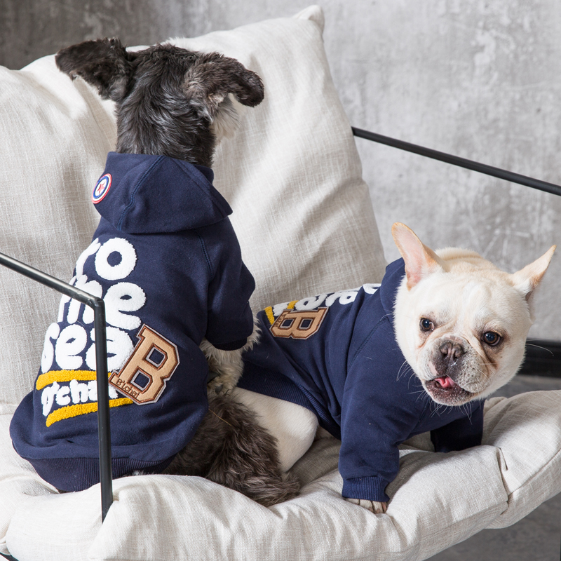 French Dou Chao brand sweater spring and summer clothing net red bulldog dog clothes pug bully medium dog autumn thin section