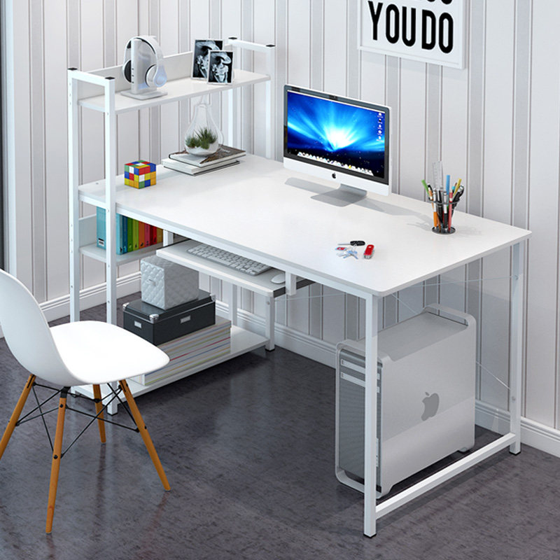Simple computer desktop desk Desk bookshelf combination Home economy student desk Bedroom Laptop desk