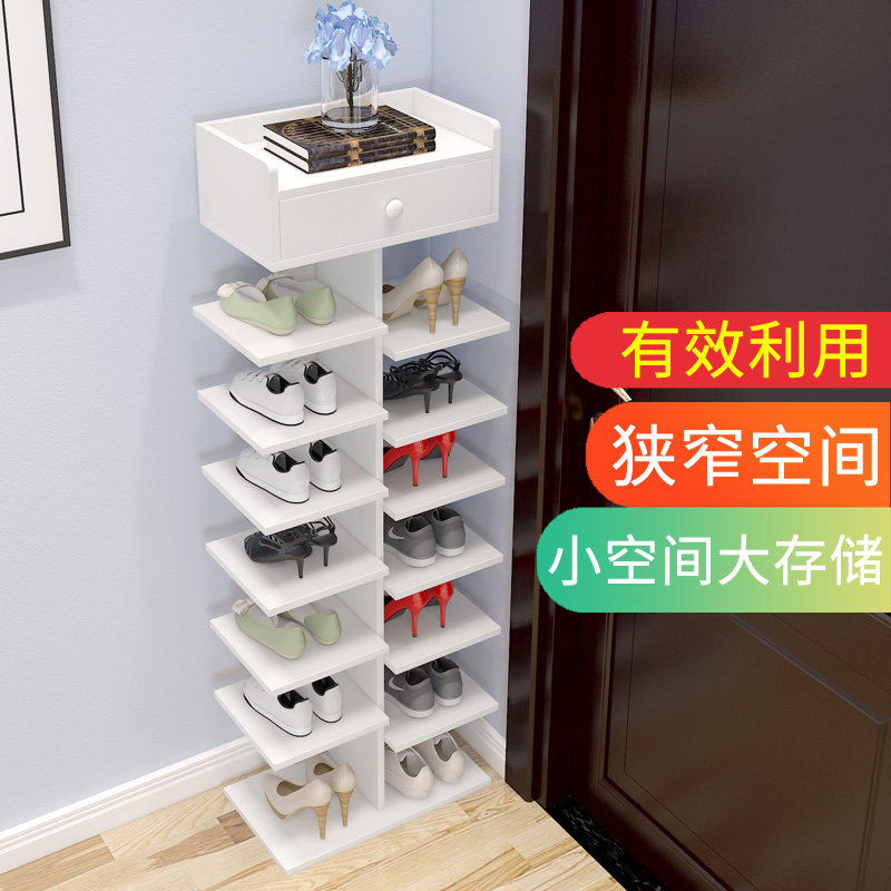 Simple shoe rack special multi-layer home space-saving shoe cabinet family economical large-capacity door small shoe rack