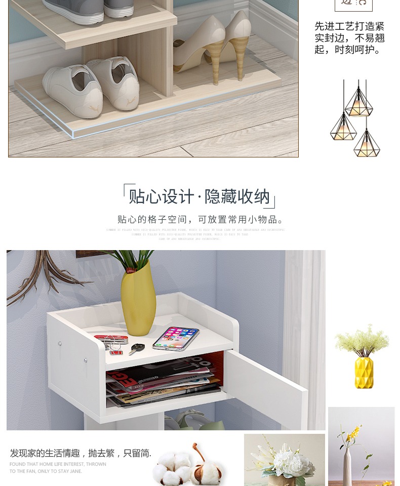Giá giày đơn giản đặc biệt nhiều lớp tiết kiệm không gian gia đình tủ giày nhà kinh tế công suất lớn cửa nhỏ giá giày nhỏ - Kệ kệ sách treo tường giá rẻ