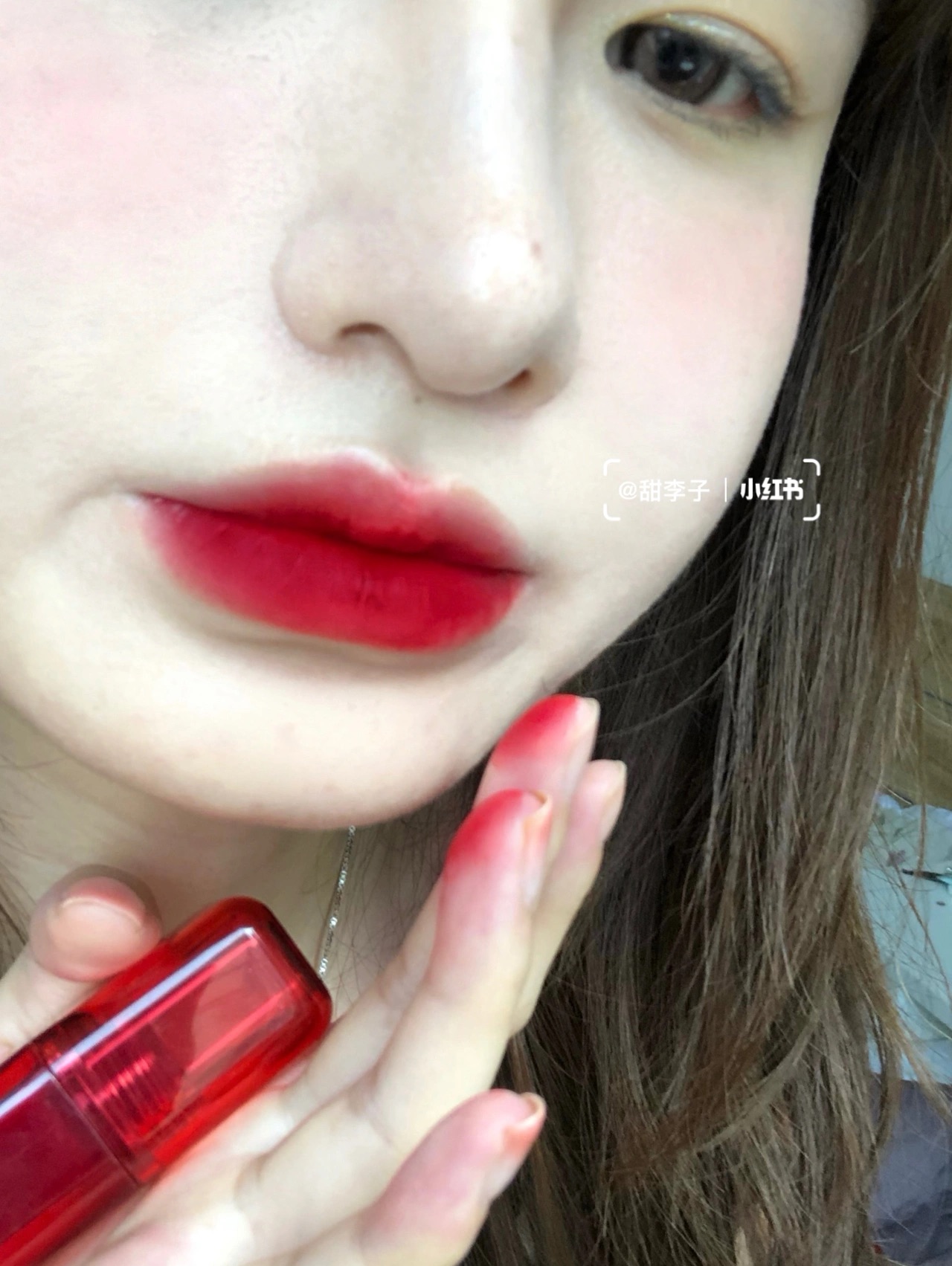 South Korean blackrouge lip gloss spicy dye lipstick lv03 matt not stained glass without falling black rouge rouge
