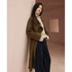 gcrues temperament double-sided woolen jackets mid-length 2024 autumn and winter new style Korean May Day travel wear