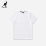 KANGOL Летняя модная хлопковая футболка с коротким рукавом для отдыха, коллекция 2023, с вышивкой, по фигуре