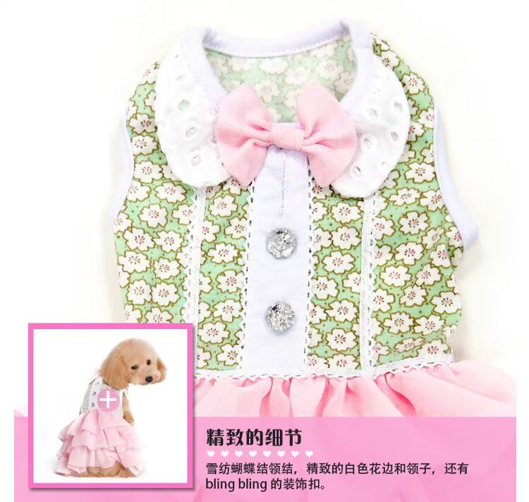DOGO sẽ là váy hoa voan cho mèo váy vest chó mèo Tây Nguyên Schnauzer - Quần áo & phụ kiện thú cưng nón bảo hiểm cho mèo