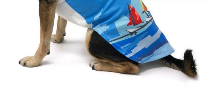 Mùa hè 2018 mới DOGO sail T dog vest pet dress dog quần áo vàng lông T-shirt có size chó lớn - Quần áo & phụ kiện thú cưng