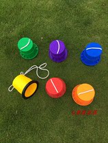 Promotion Kindergarten Toy Sports Teaching Aids Sensation Balance Training Equipment Children Trampled Stilts Cylindrical Stilts