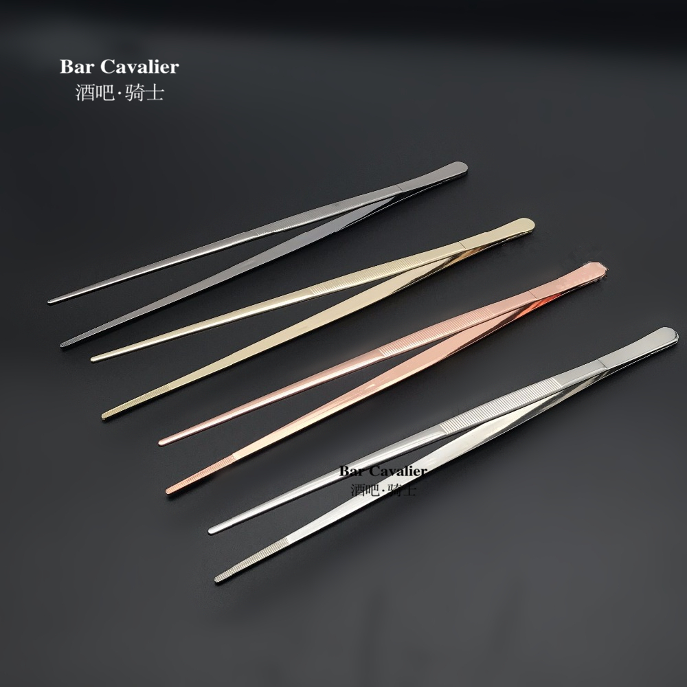 304 Stainless Steel Ornament Long Clip Ornament Tweezer Cocktail tool clip cleaning tool clip 20 30cm