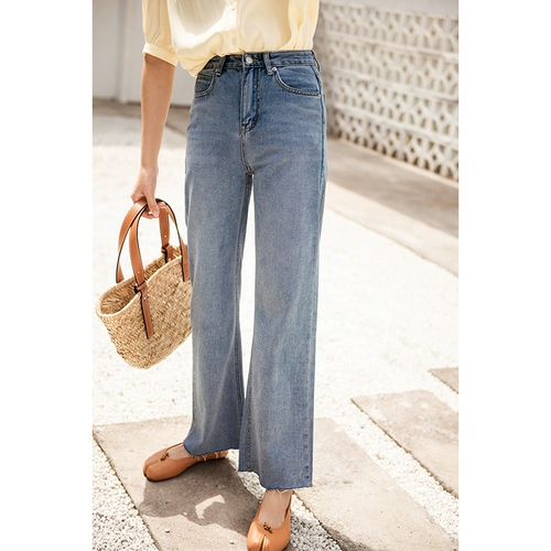 法丝璐 Джинсы, летние штаны, 2020, свободный крой, высокая талия