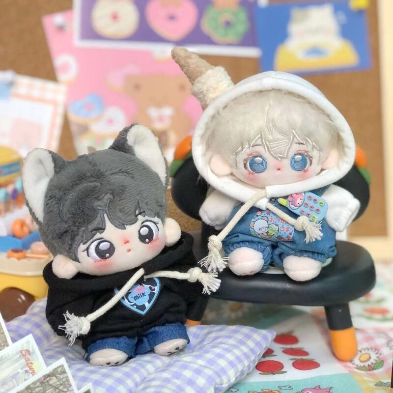 10cm Cotton Doll Clothes in Stock: Hooded Sweatshirt, Overalls, Jeans Set, Super Cheap 10cm Cotton Doll Clothes in Stock: Hooded Sweatshirt, Overalls, Jeans Set, Super Cheap
