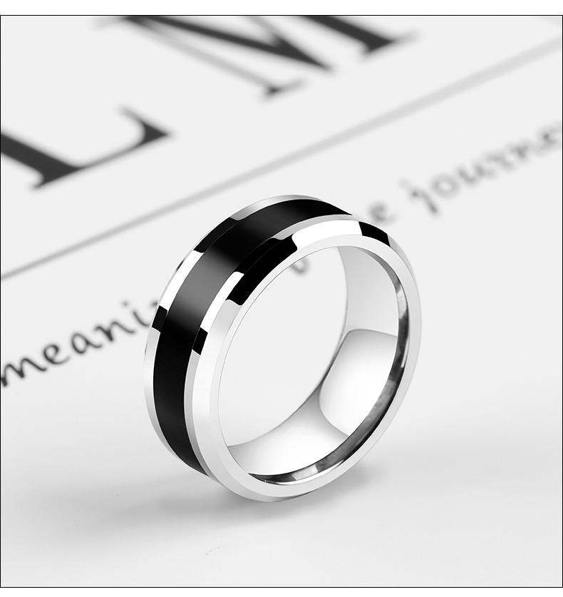 Ring Men Phiên bản tiếng Nhật và Hàn Quốc Tính cách đơn giản Sáng tạo Sinh viên Nhẫn Nhẫn Độc thân Độc thực Net Red Ring Ring Men nhan kim cuong