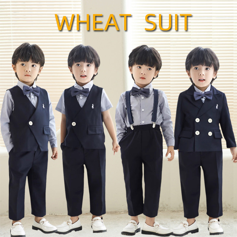 Wedding Boy Companion Dresses Wedding Dresses Wedding Flowers Children 2023 New Autumn High-end Host Children Suits Suit Handsome-Taobao