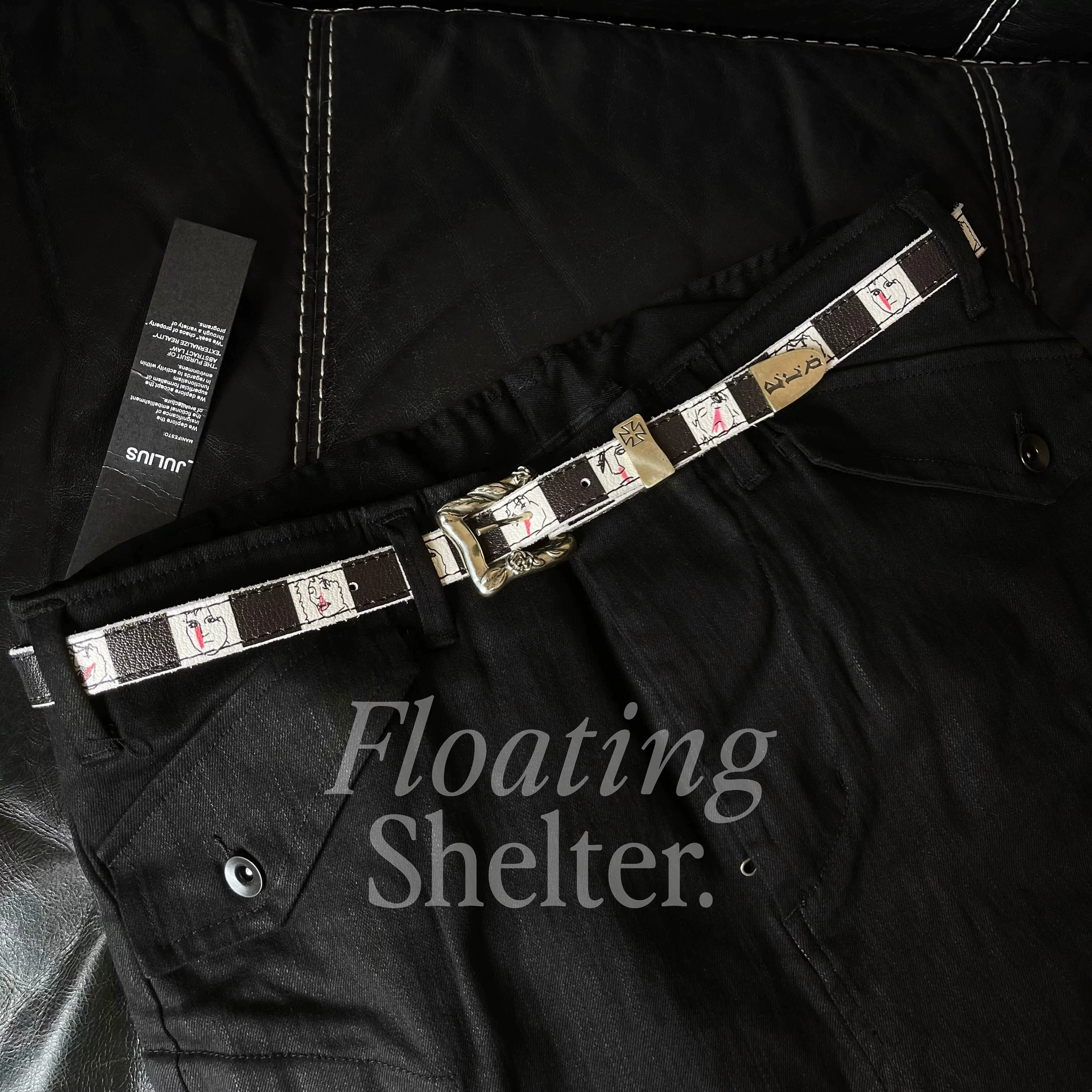 [ERD Belt Collection] Меланхоличная богато-розовая во второйGeneration заклепки в стиле панк-рок пояса мульти-стили