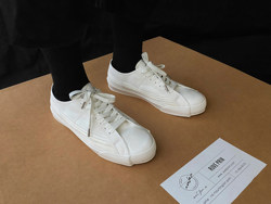 Mobile Shelter New Niche Shoes Original Low-top White Canvas Shoes Mihara Yasuhiro Japanese White Shoes Men's Style