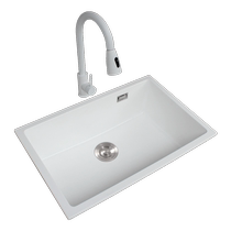 Weipu white bar balcony quartz stone small sink single-slot vegetable basin granite kitchen small vegetable basin 2959