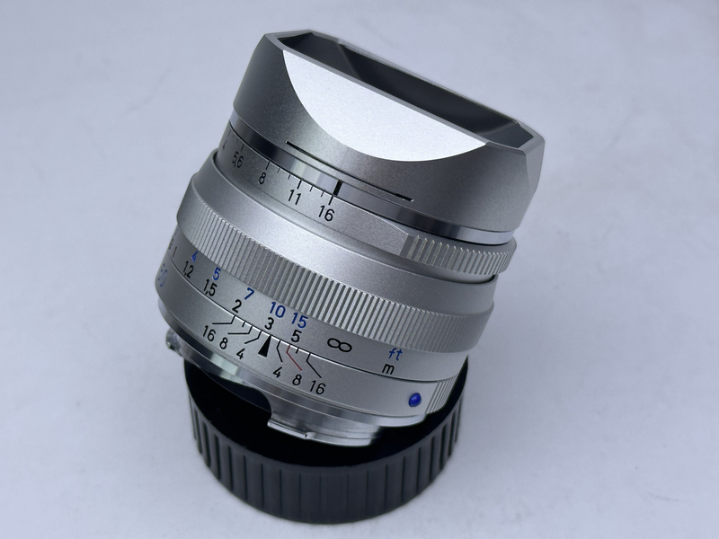 Lens Hood Zeiss Zm C Sonnar 50 F1.5 Silver Black 50mm 1.5 Metal Lens Hood