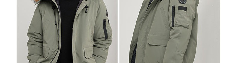 网易严选 地表强温 90%白鹅绒 貉子毛领 男式飞行员夹克羽绒服 天猫优惠券折后￥639包邮（￥929-290）4色可选