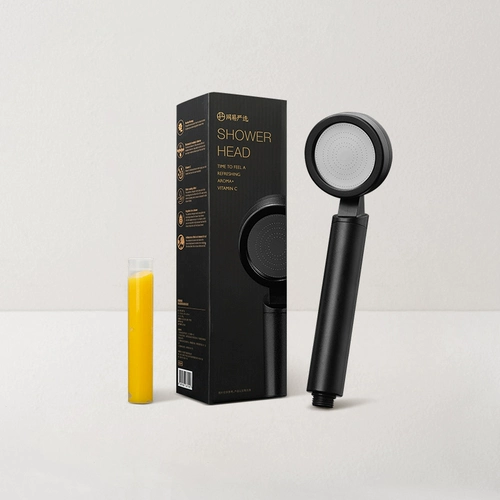 网易严选 Показать матовой черный снятый хлорид ладан, корейский производство VC Code Care, фильтрация кожи, купальная головка воды