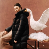 网易严选 Китай Big Goose Yan Пуховик 95 Белый гусиный пух Мужская длинная версия 2024 Зимняя новая трехзащитная куртка на гусином пуху для женщин