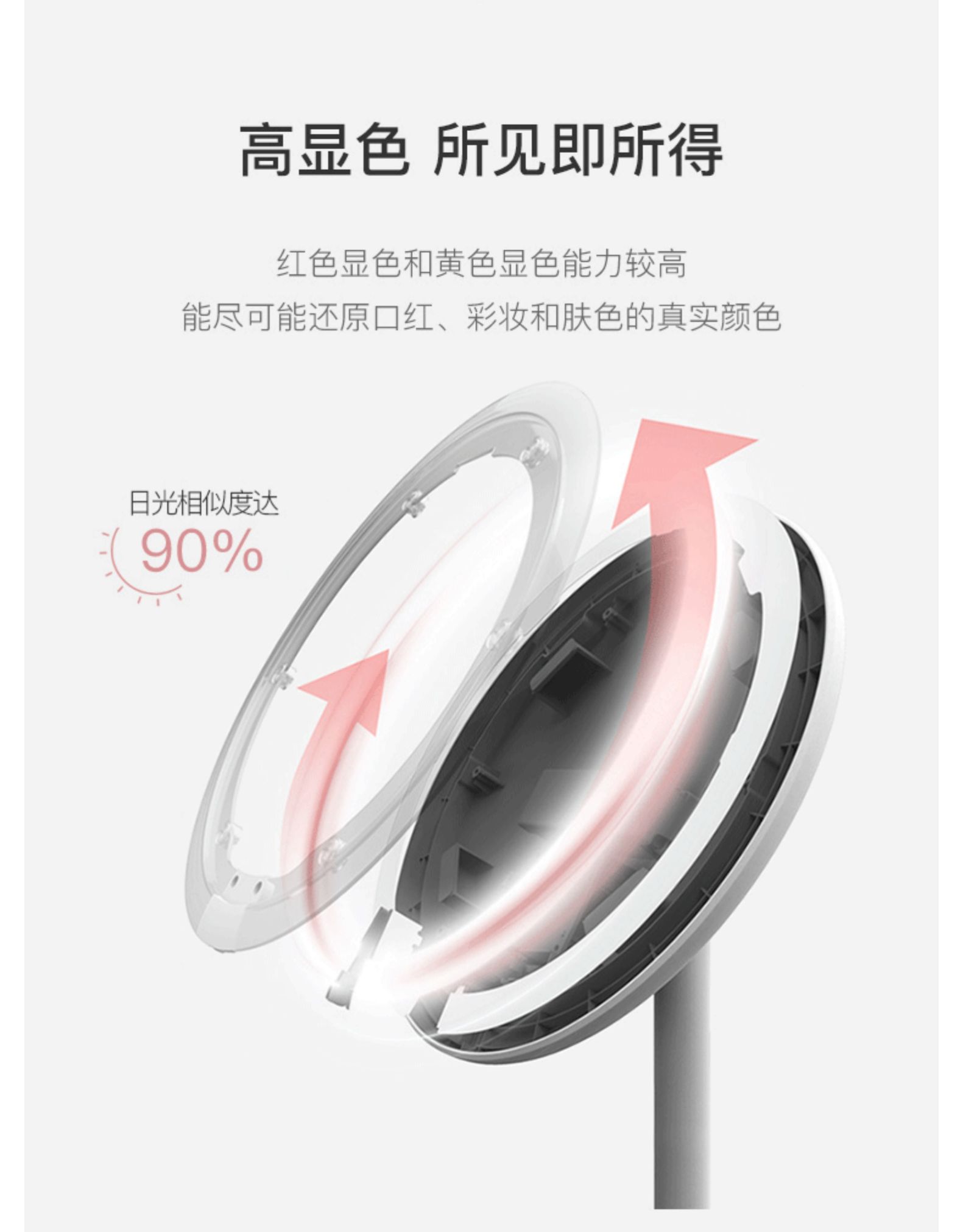 网易严选 姐姐同款 子母化妆镜 高清美妆镜 图5