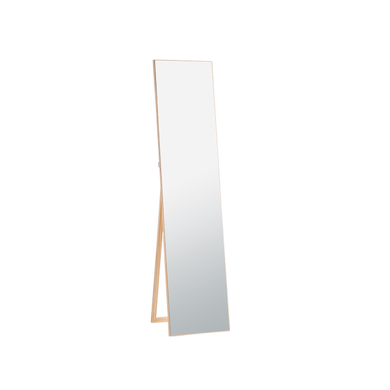 Netease Yanxuan floor mirror simple solid wood frameless full body mirror home bedroom dormitory mirror clothing store fitting mirror