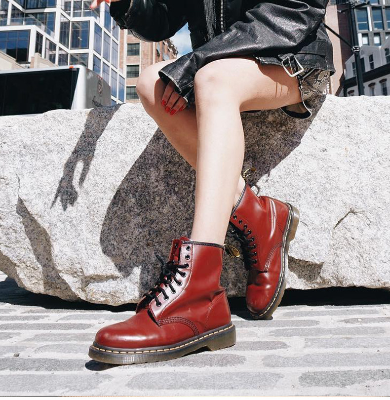 Dr. Martens 招牌款1460 硬皮 男女8孔马丁靴 图6