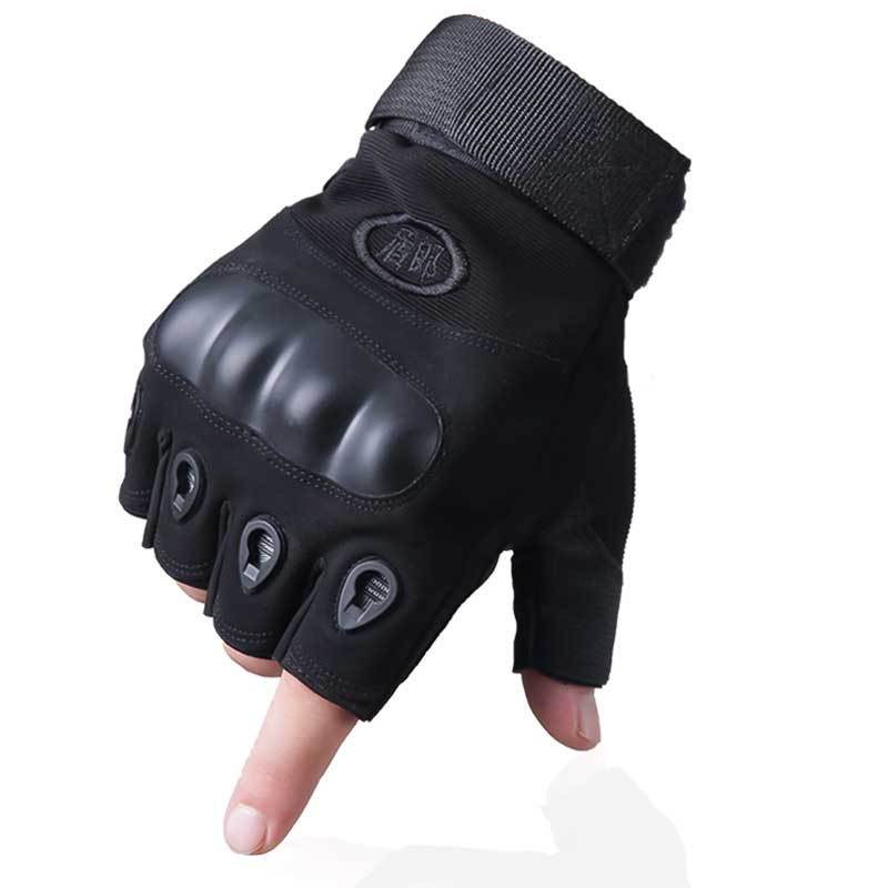 Half Finger Glove Men Sport Outdoor Gofight Autumn Winter Fitness Climbing Non-slip Riding Truffle Finger Tactical Gloves