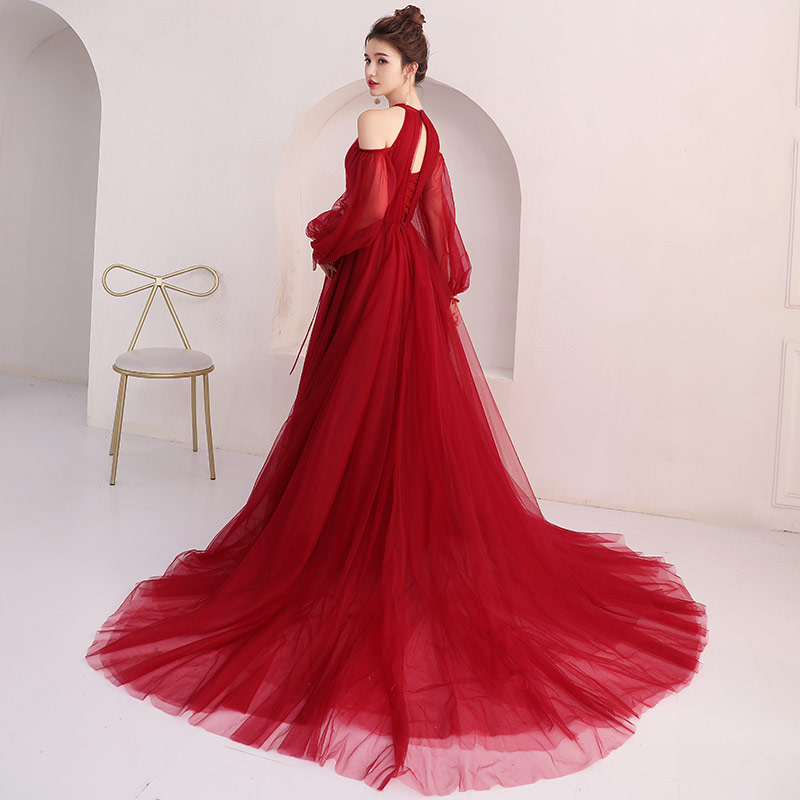 Robe de soirée manchon de cloche - Ref 3211190 Image 3