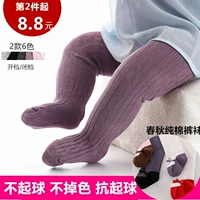 Mùa xuân và mùa thu cotton dày nữ khiêu vũ vớ trẻ em bé gái rompers vớ lớn PP xà cạp bé quần vớ đẹp cho bé sơ sinh