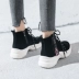Siêu lửa cộng với giày cao gót nữ mùa thu đông 2018 phiên bản mới của Hàn Quốc của giày đế bệt hoang dã thể thao giày thể thao nữ nike Giày cao gót