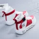 Giày nhung nữ mùa thu đông 2018 mới mang giày thể thao cao cấp phiên bản Hàn Quốc của giày đỏ học sinh hoang dã