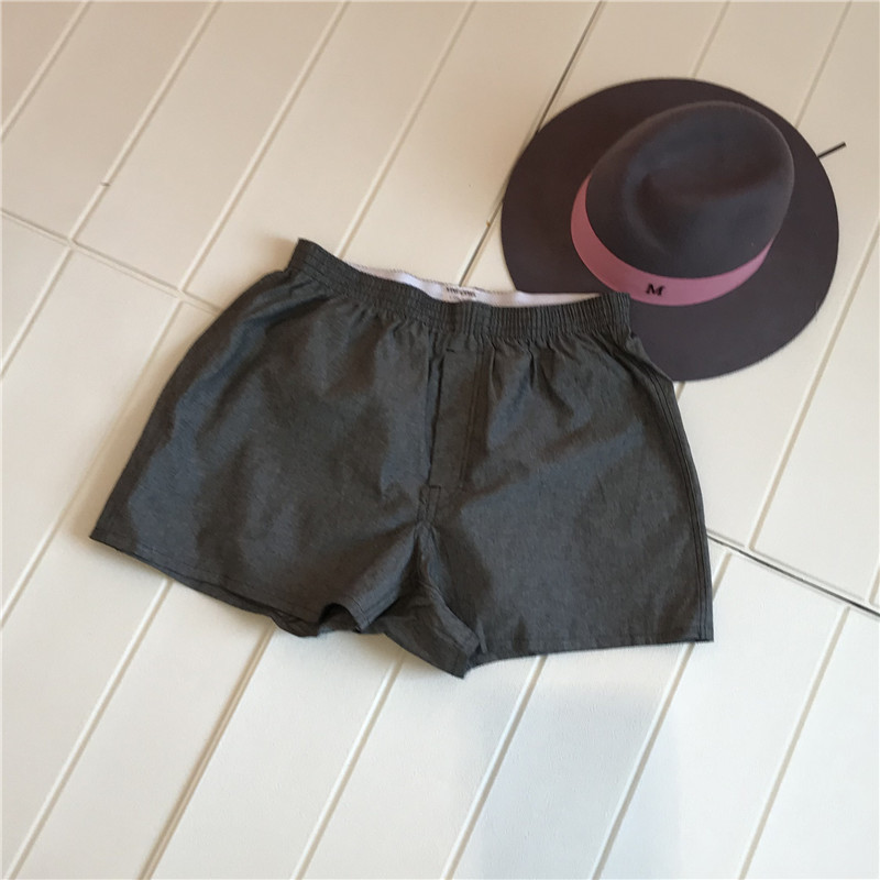 Một chiếc quần lót nam quần lửng cotton boyshort quần ngủ trẻ trung kích thước lớn quần nhà vuông quần short nam đồ lót quần lửng nữ