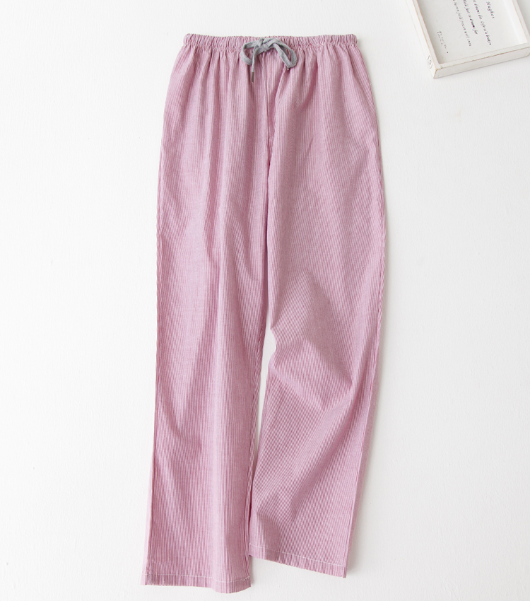 Quần Pyjama cho nam Quần mùa hè Mùa xuân và mùa thu Trung niên Cotton Thường mỏng Quần điều hòa cho nam Quần cotton quần lửng nữ